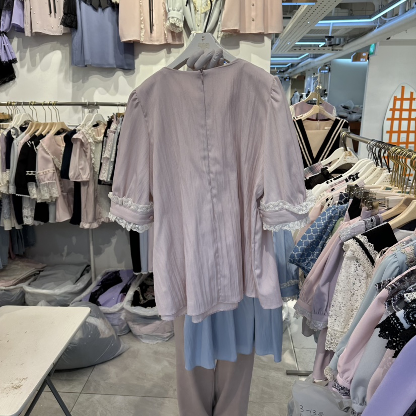 PAPA韓國直郵實拍女裝新款休閑熱賣人氣職業時尚襯衫蕾絲衫PaPa/HALMADE襯衫/蕾絲衫