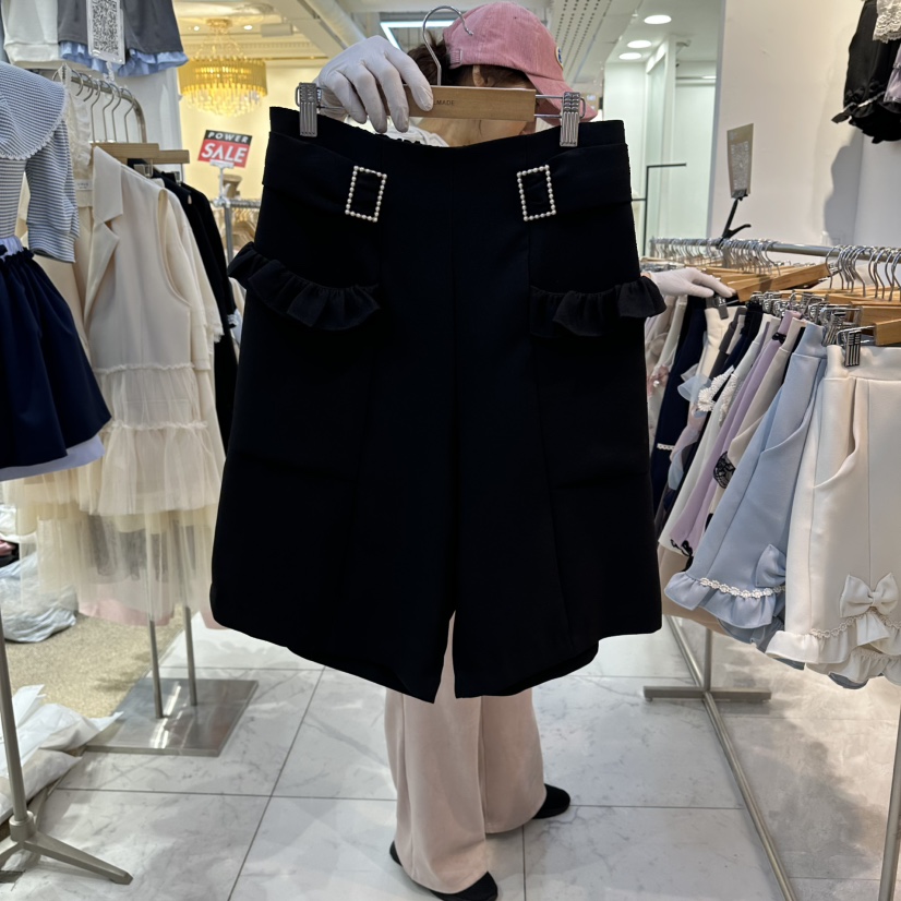 PAPA韓國代購女士新品推薦時尚休閑人氣26春夏短褲七分褲PaPa/HALMADE短褲圖色3