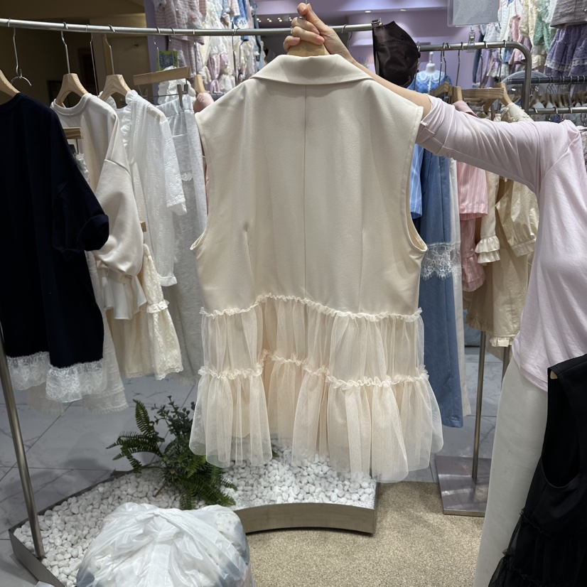 VIRUS韓國東大門代購女士新品職業休閑熱賣時尚26春夏馬甲VIRUS馬甲