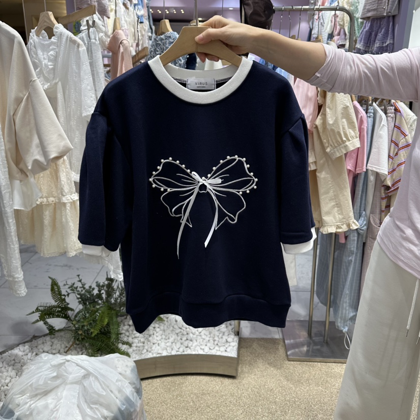 VIRUS韓國直郵實拍女裝新品人氣熱賣推薦26春夏休閑職業T恤VIRUST恤圖色2