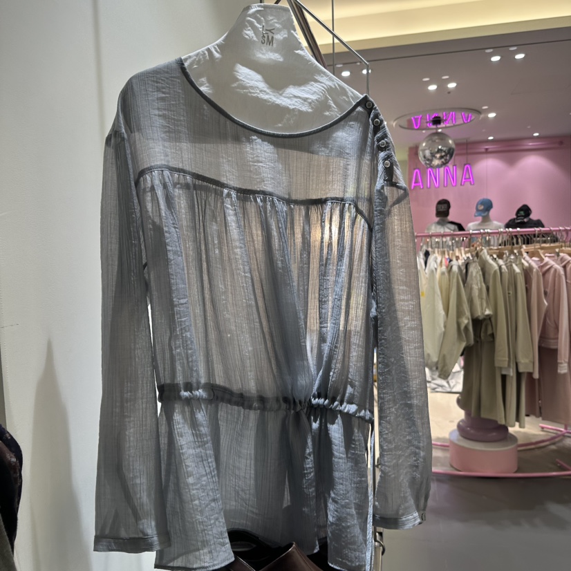 LOVE YOU SO MUCH/MORE THAN YESTERDAY韓國直郵實拍女士新款職業襯衫蕾絲衫LYSM/MORE THAN YESTERDAY襯衫/蕾絲衫圖色1