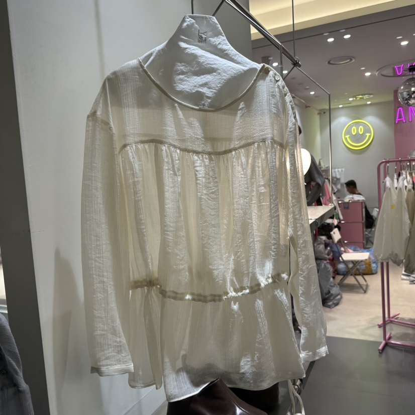 LOVE YOU SO MUCH/MORE THAN YESTERDAY韓國直郵實拍女士新款職業襯衫蕾絲衫LYSM/MORE THAN YESTERDAY襯衫/蕾絲衫圖色2