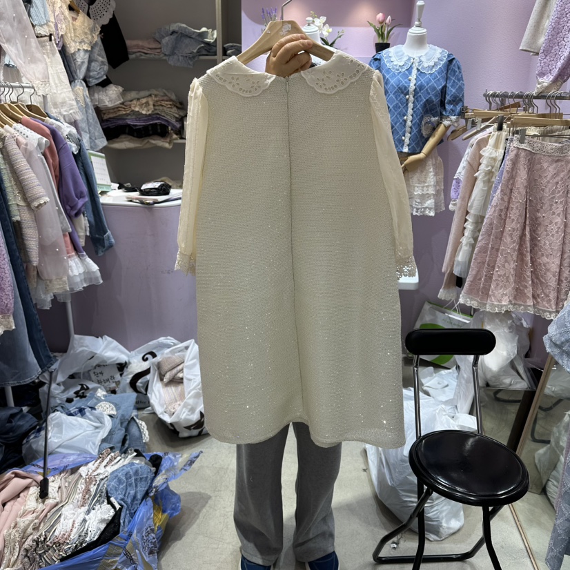 MS韓國東大門直郵女裝新款熱賣人氣推薦職業26春夏連衣裙MS連衣裙