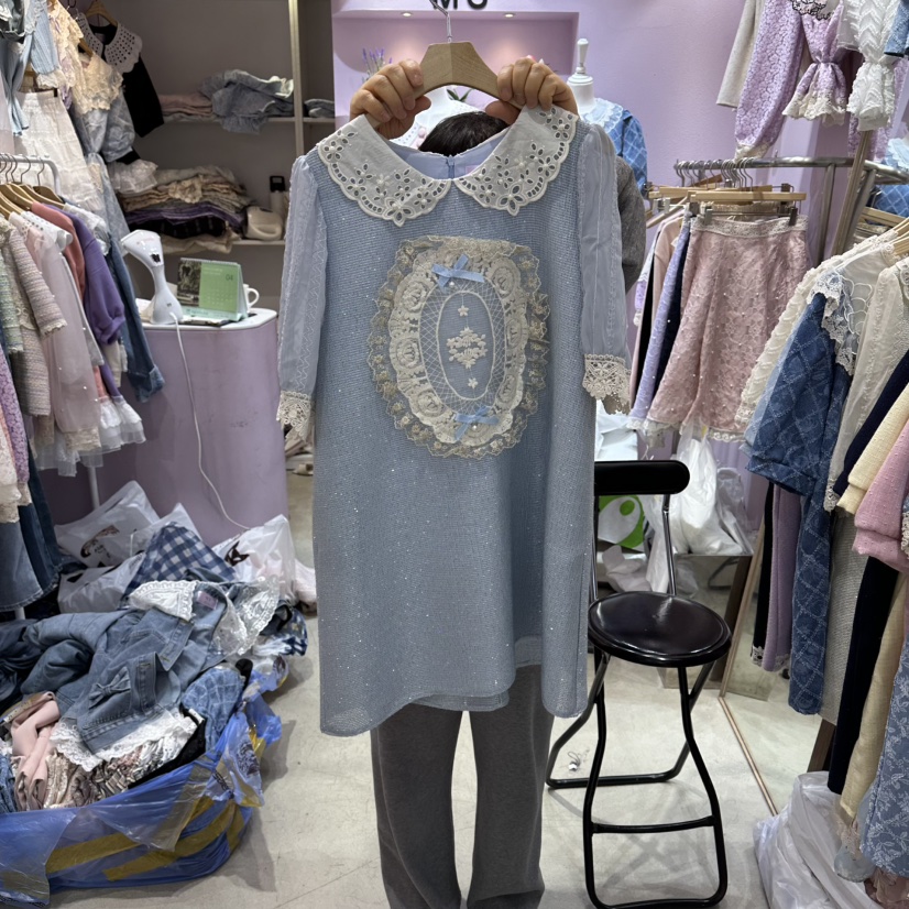 MS韓國東大門直郵女裝新款熱賣人氣推薦職業26春夏連衣裙MS連衣裙圖色2