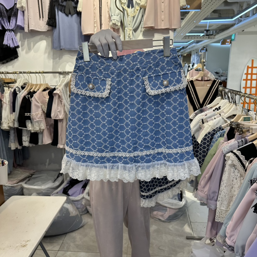 PAPA韓國直郵女裝新款推薦休閑人氣26春夏時尚職業熱賣裙褲PaPa/HALMADE裙褲圖色1