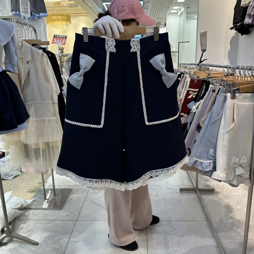 PAPA韓國直郵實拍女裝新品推薦26春夏熱賣時尚人氣休閑短褲PaPa/HALMADE短褲圖色2深藍色