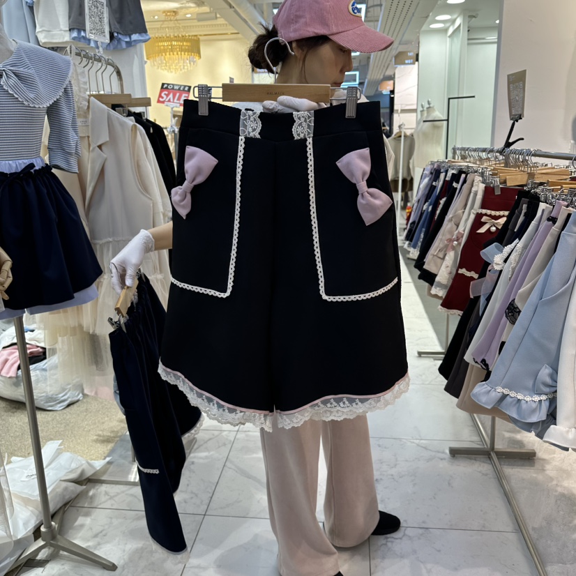 PAPA韓國直郵實拍女裝新品推薦26春夏熱賣時尚人氣休閑短褲PaPa/HALMADE短褲圖色3黑色