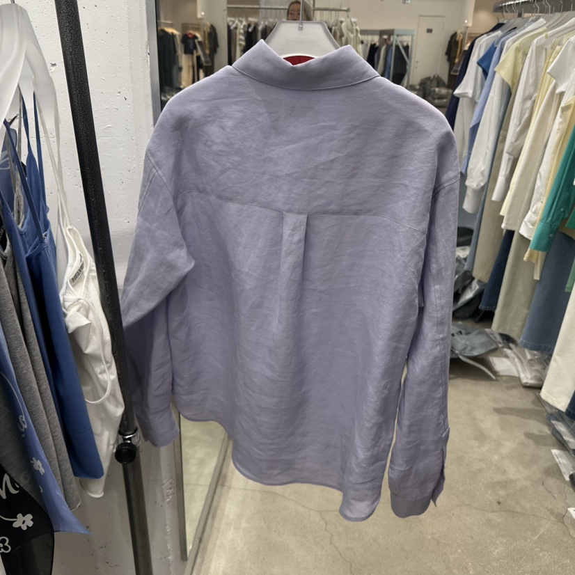 HELVETICA韓國直郵實拍女士新品熱賣推薦襯衫蕾絲衫亞麻布HELVETICA襯衫/蕾絲衫