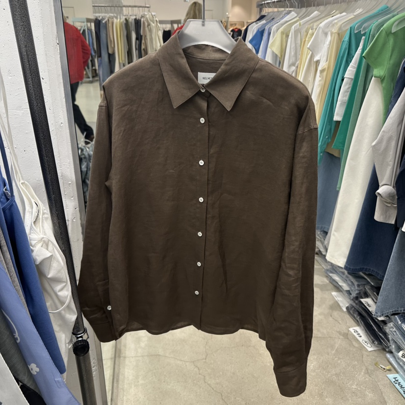 HELVETICA韓國直郵實拍女士新品熱賣推薦襯衫蕾絲衫亞麻布HELVETICA襯衫/蕾絲衫圖色3