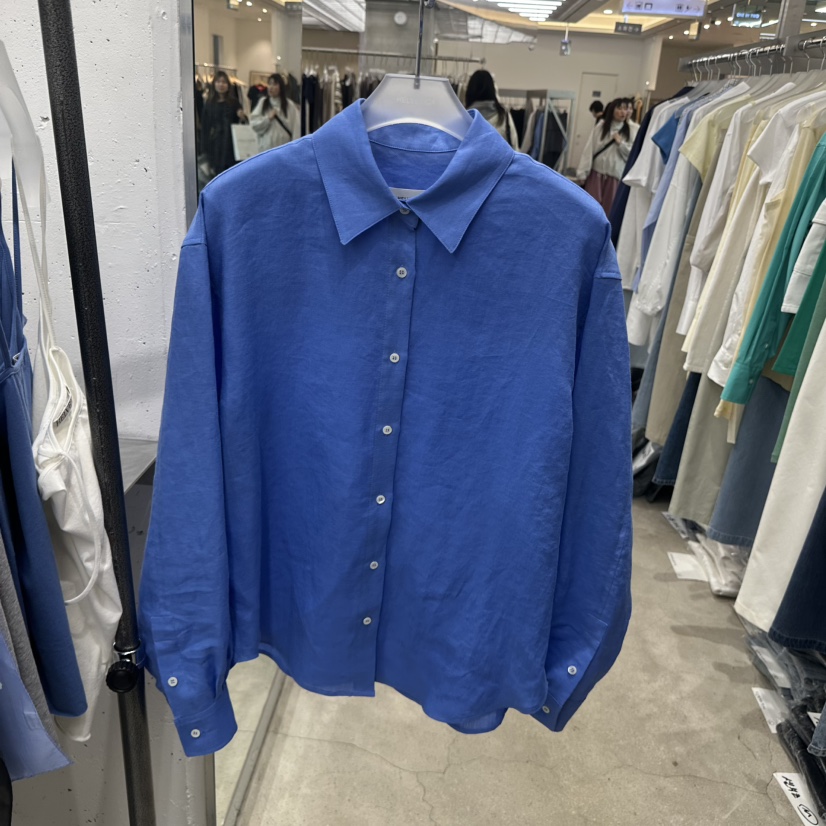 HELVETICA韓國直郵實拍女士新品熱賣推薦襯衫蕾絲衫亞麻布HELVETICA襯衫/蕾絲衫圖色5