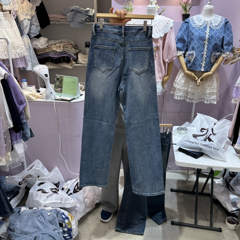 MS韓國直郵女裝新品推薦人氣熱賣時尚職業26春夏休閑牛仔褲MS牛仔褲