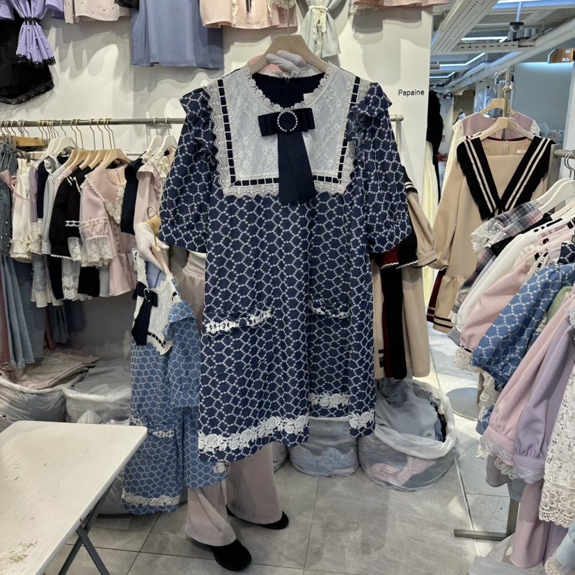 PAPA韓國東大門代購女裝新款推薦熱賣時尚人氣休閑連衣裙PaPa/HALMADE連衣裙圖色2