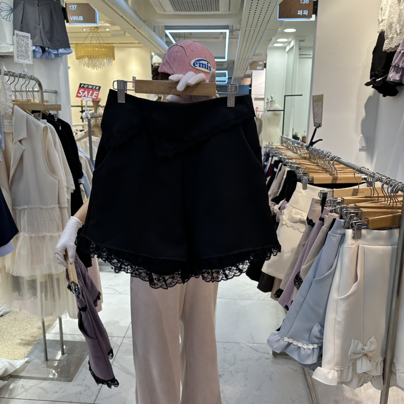 PAPA韓國直郵女裝新款26春夏時尚推薦休閑熱賣人氣職業短褲PaPa/HALMADE短褲圖色3