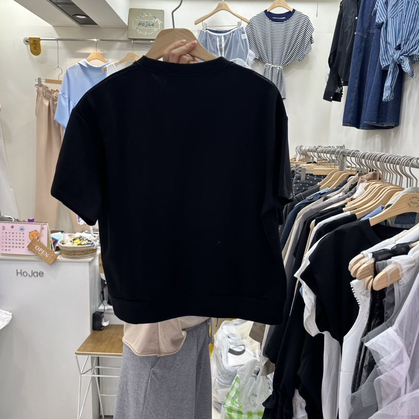 HOJAE韓國直郵實拍女裝新品職業時尚熱賣推薦人氣休閑T恤MID-LEVEL JUMPT恤