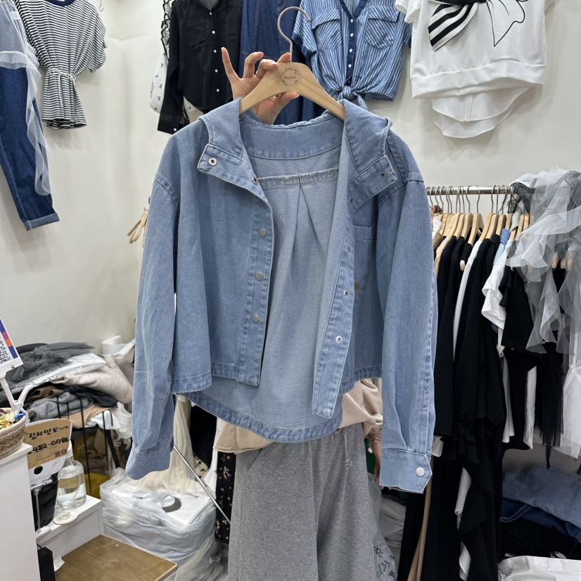 HOJAE韓國東大門代購女裝新品時尚26春夏熱賣人氣夾克連帽MID-LEVEL JUMP夾克圖色2