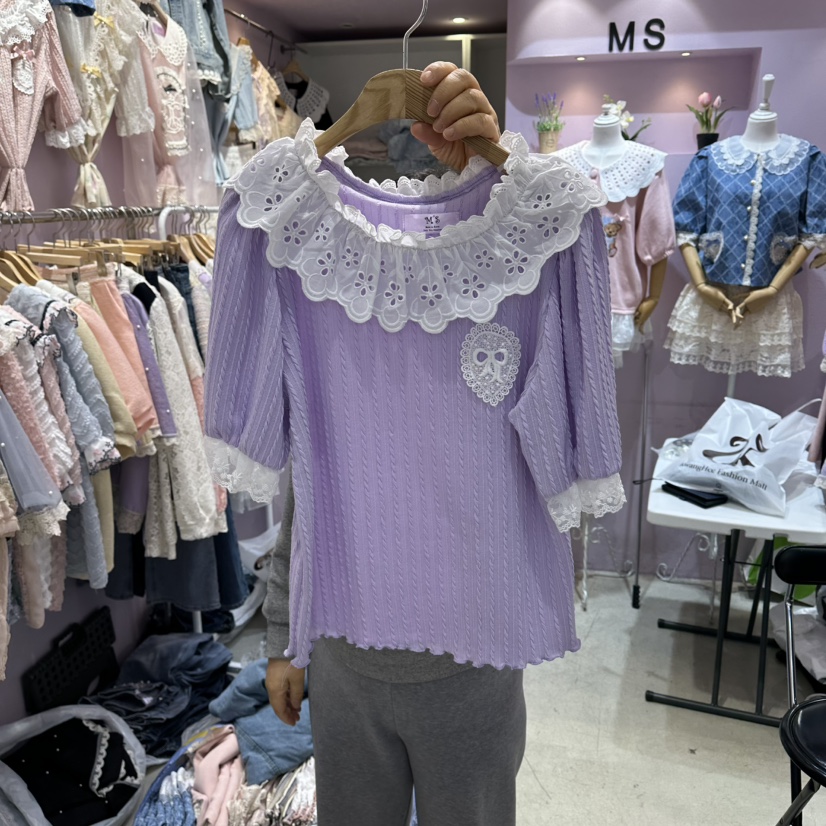 MS韓國直郵女士新款26春夏推薦時尚熱賣人氣職業休閑T恤MST恤圖色1