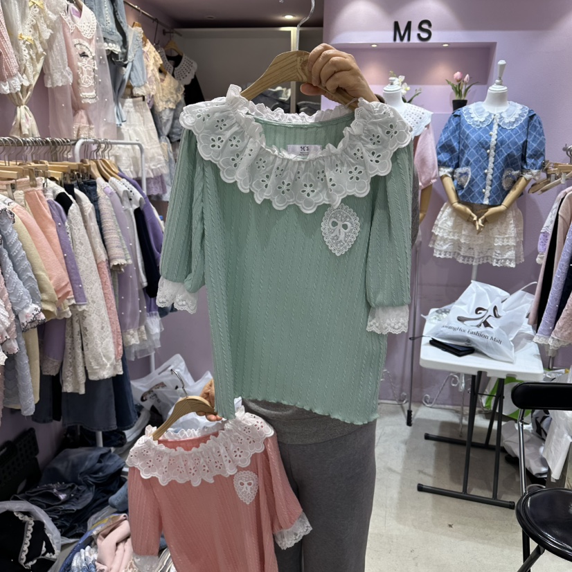 MS韓國直郵女士新款26春夏推薦時尚熱賣人氣職業休閑T恤MST恤圖色2