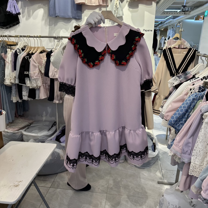 PAPA韓國直郵實拍女士新款人氣休閑推薦時尚26春夏連衣裙PaPa/HALMADE連衣裙圖色2