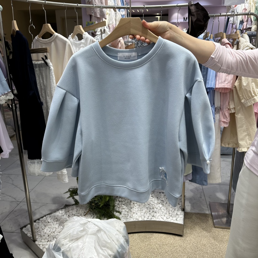 VIRUS韓國代購女裝新品時尚熱賣推薦26春夏人氣職業休閑T恤VIRUST恤圖色2