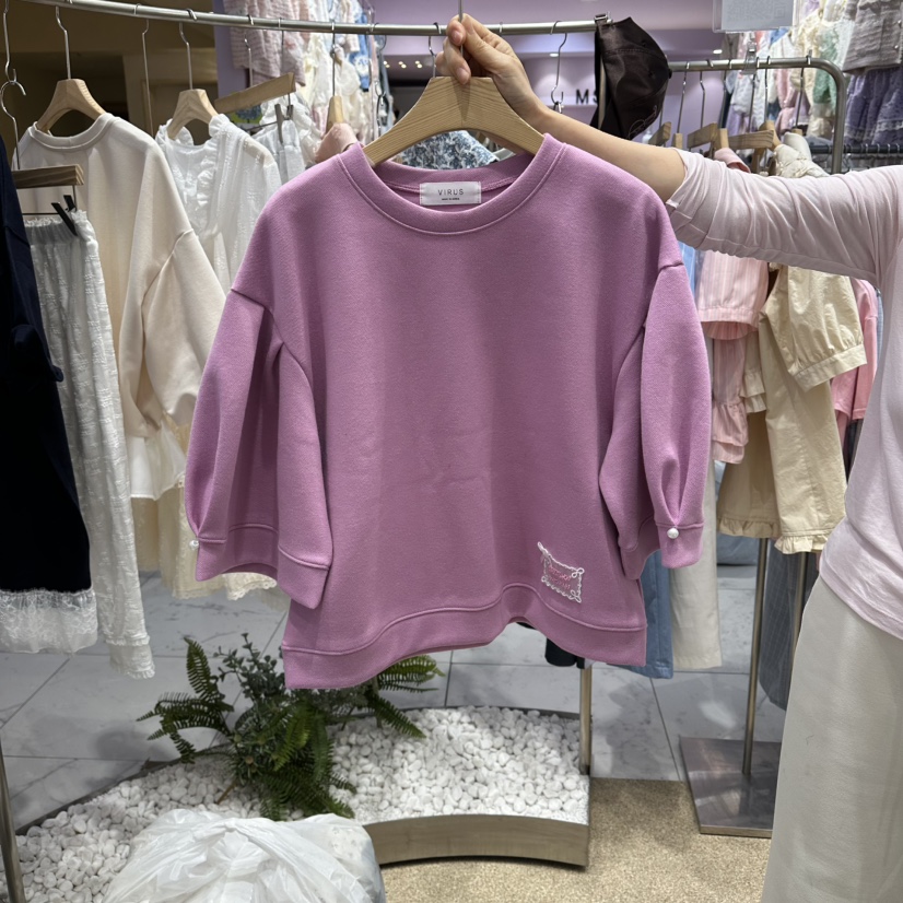 VIRUS韓國代購女裝新品時尚熱賣推薦26春夏人氣職業休閑T恤VIRUST恤圖色3