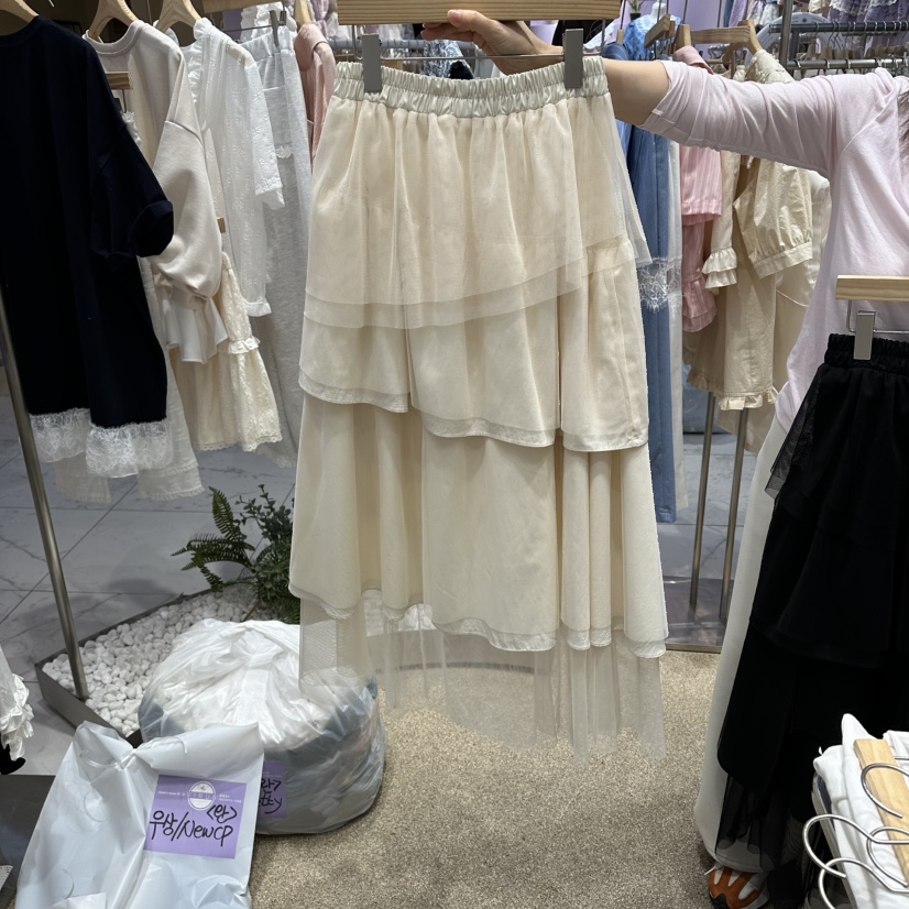 VIRUS韓國東大門直郵女士新款時尚休閑推薦職業人氣26春夏長裙VIRUS長裙