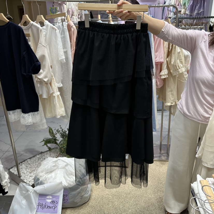 VIRUS韓國東大門直郵女士新款時尚休閑推薦職業人氣26春夏長裙VIRUS長裙圖色2