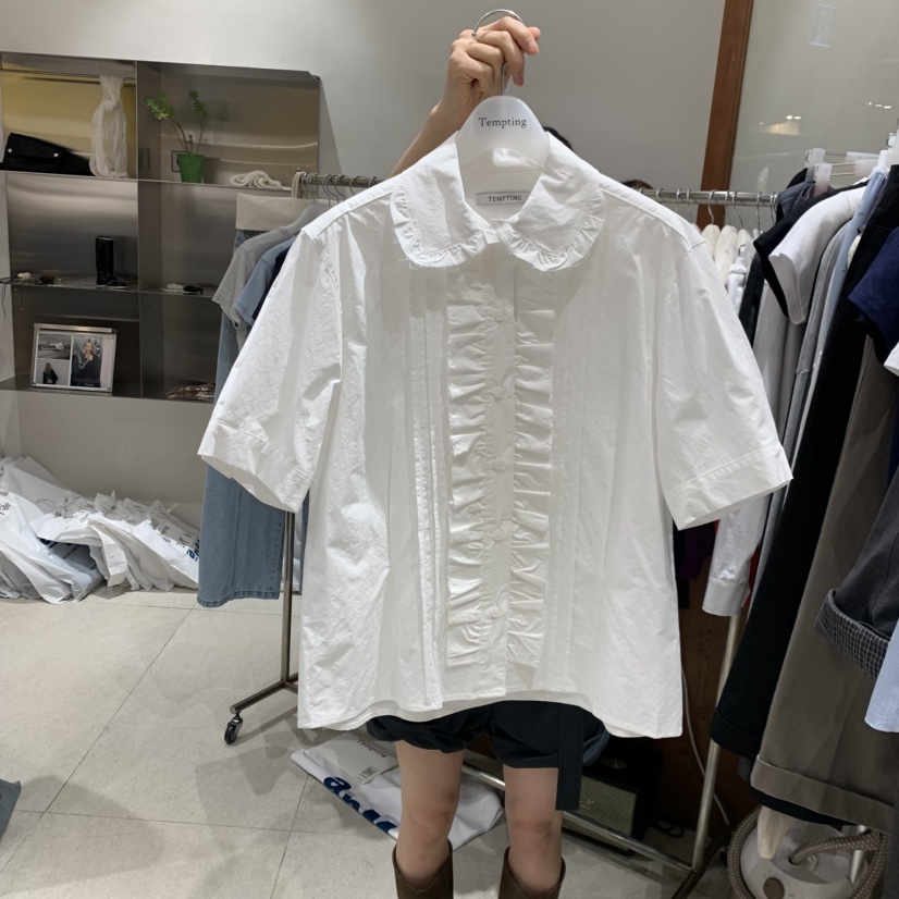 TEMPTING韓國東大門直郵女裝新品休閑推薦職業襯衫蕾絲衫TEMPTING襯衫/蕾絲衫圖色1