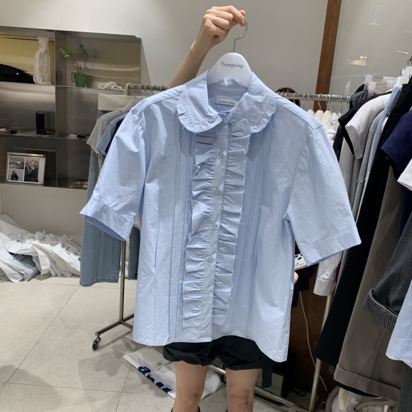 TEMPTING韓國東大門直郵女裝新品休閑推薦職業襯衫蕾絲衫TEMPTING襯衫/蕾絲衫圖色2