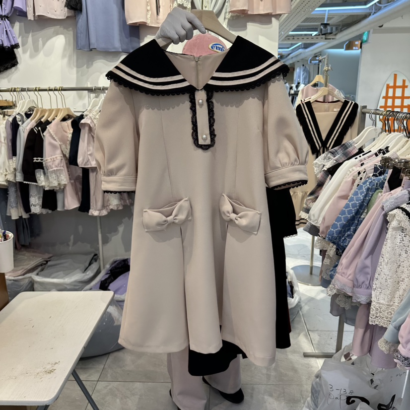 PAPA韓國直郵實拍女裝新款推薦休閑26春夏時尚職業連衣裙PaPa/HALMADE連衣裙圖色1