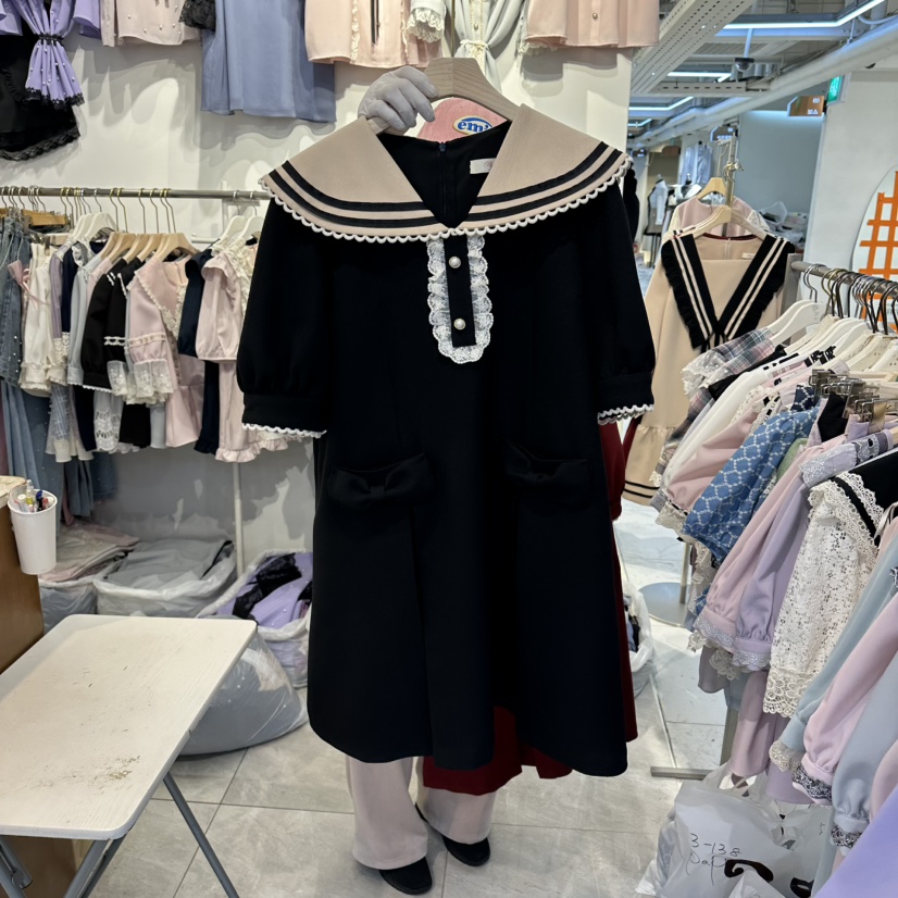 PAPA韓國直郵實拍女裝新款推薦休閑26春夏時尚職業連衣裙PaPa/HALMADE連衣裙圖色2