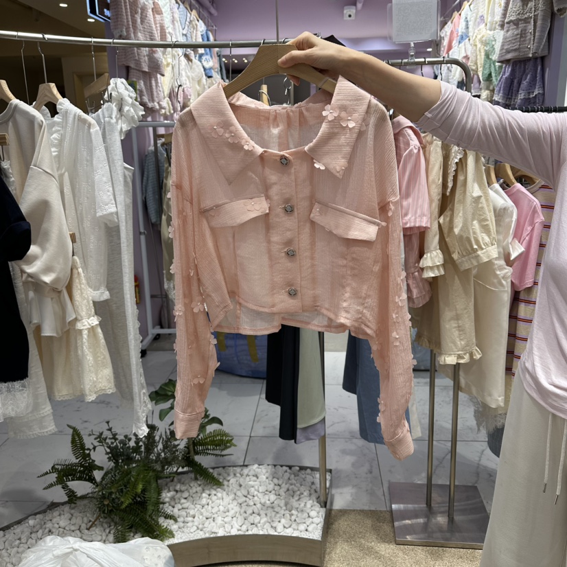 VIRUS韓國直郵實拍女裝新品時尚人氣推薦職業熱賣襯衫蕾絲衫VIRUS襯衫/蕾絲衫圖色2