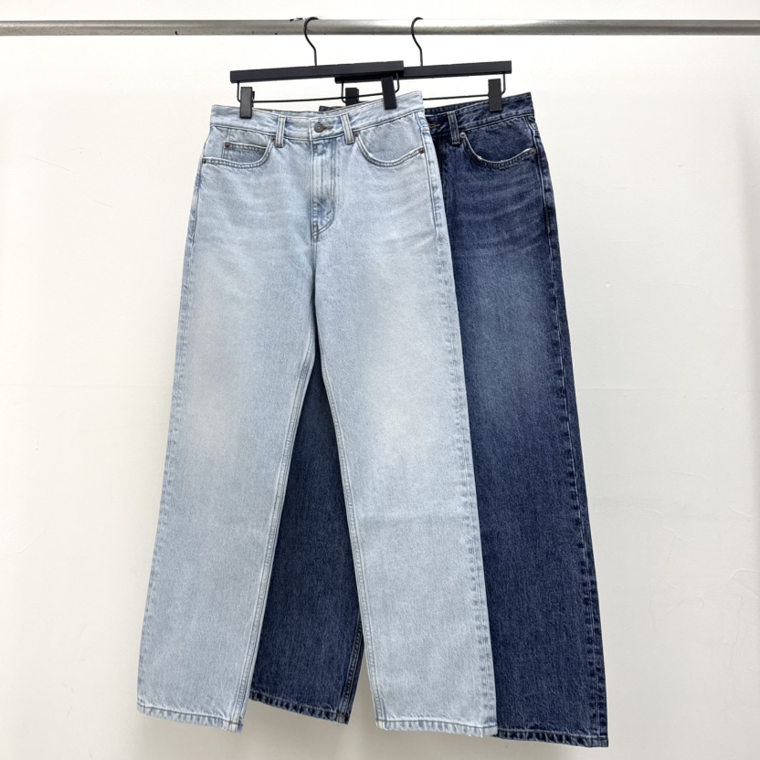 RIVER韓國東大門直郵女裝新款推薦熱賣職業牛仔褲直筒牛仔WATER/RIVER牛仔褲