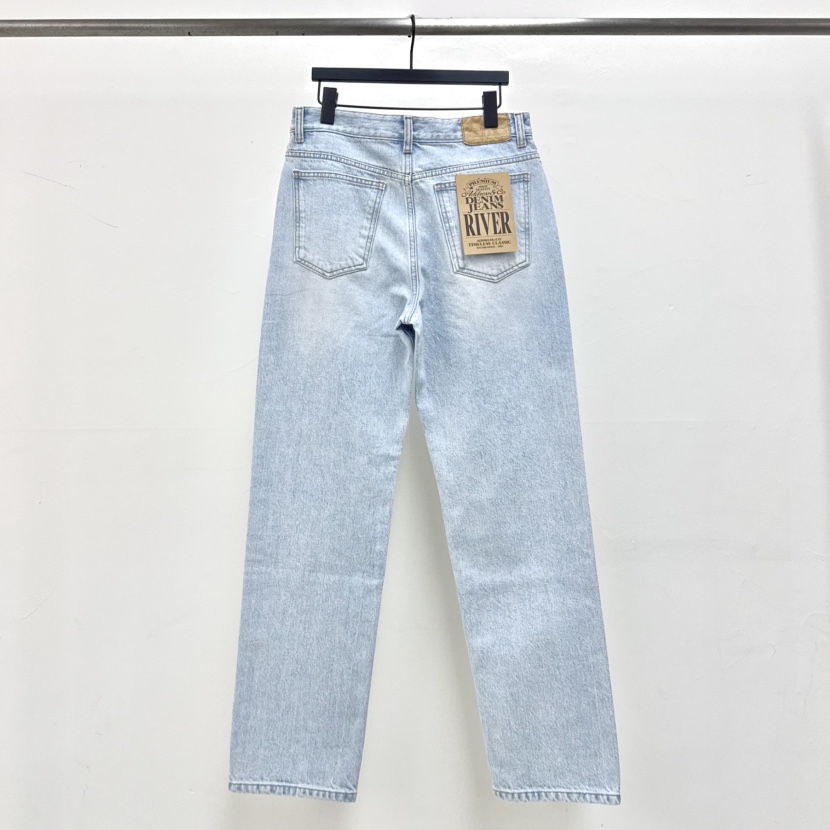 RIVER韓國東大門直郵女裝新款推薦熱賣職業牛仔褲直筒牛仔WATER/RIVER牛仔褲