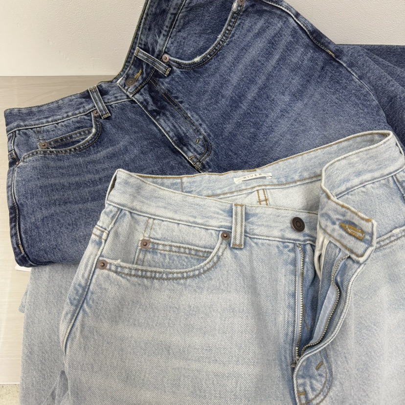 RIVER韓國東大門直郵女裝新款推薦熱賣職業牛仔褲直筒牛仔WATER/RIVER牛仔褲