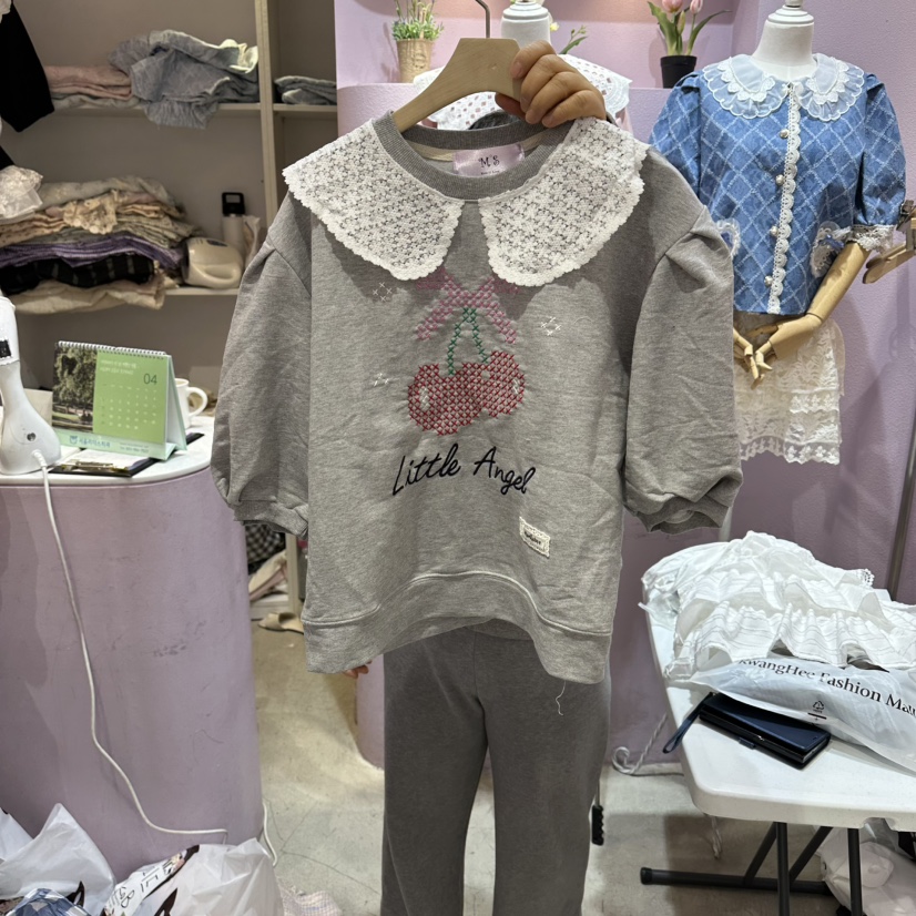 MS韓國代購女士新款26春夏熱賣時尚休閑推薦職業人氣T恤MST恤圖色2