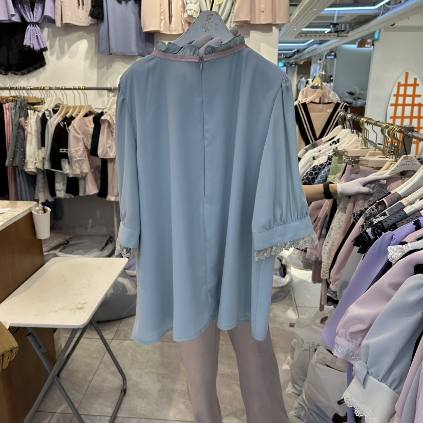 PAPA韓國直郵實拍女士新款時尚職業推薦26春夏襯衫蕾絲衫PaPa/HALMADE襯衫/蕾絲衫