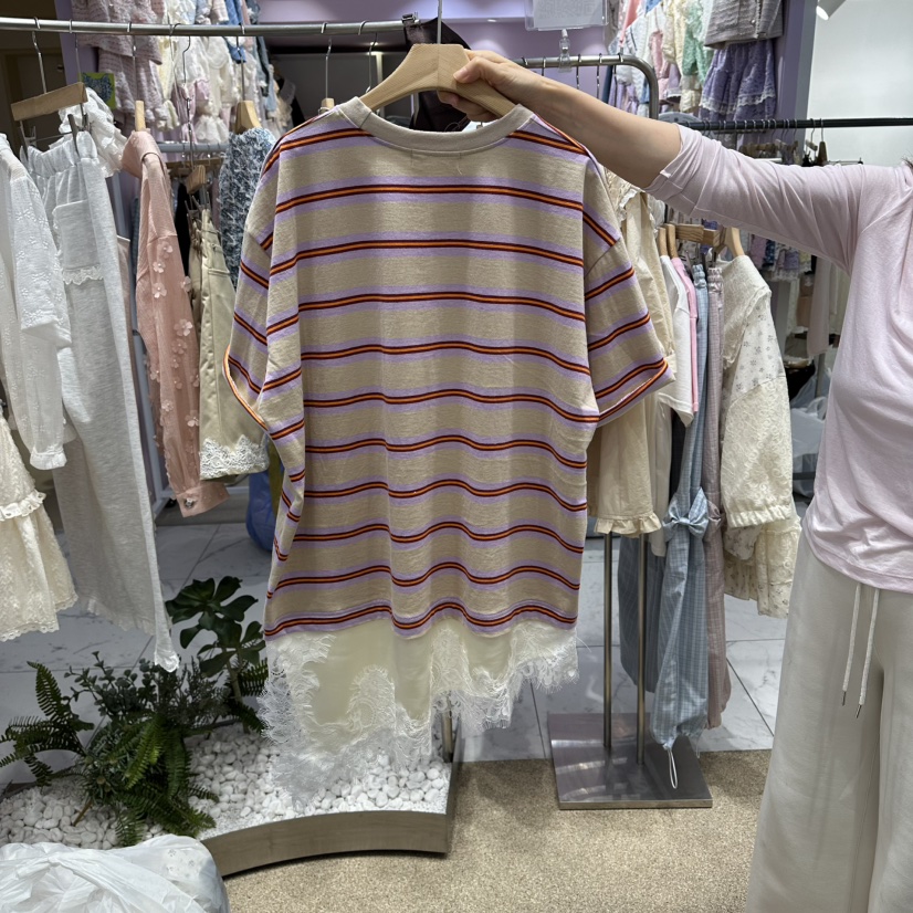 VIRUS韓國東大門代購女士新款時尚人氣26春夏T恤不含腰帶VIRUST恤