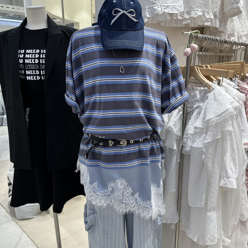 VIRUS韓國東大門代購女士新款時尚人氣26春夏T恤不含腰帶VIRUST恤圖色2