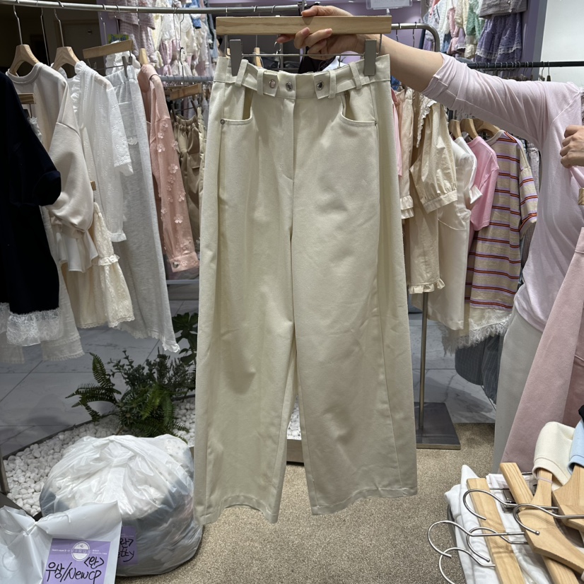 VIRUS韓國直郵女士新品熱賣人氣休閑26春夏時尚休閑褲棉質VIRUS休閑褲圖色1