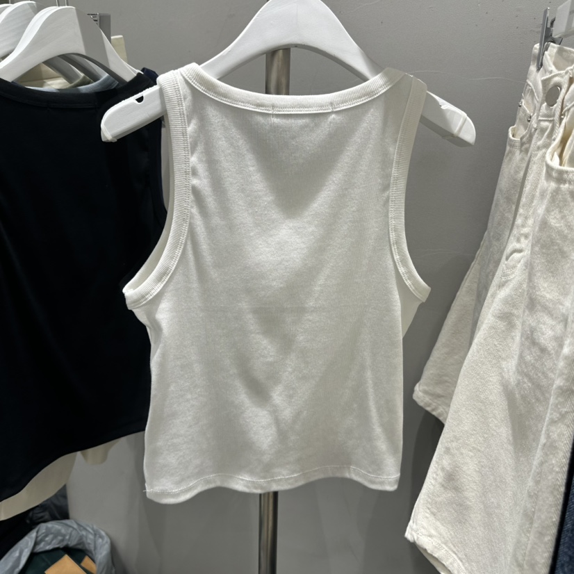 THE SECOND GROW/QUEENSRABBIT韓國東大門直郵女裝新品職業吊帶背心羅紋THE SECOND GROW/QUEENSRABBIT吊帶/背心