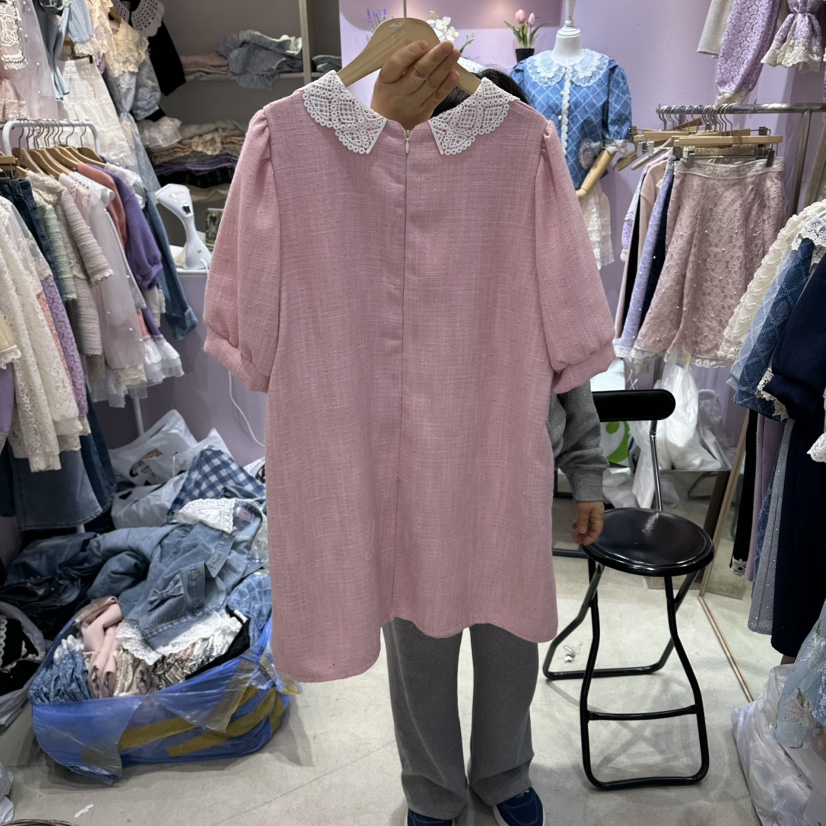 MS韓國東大門直郵女裝新品時尚職業人氣休閑26春夏連衣裙MS連衣裙