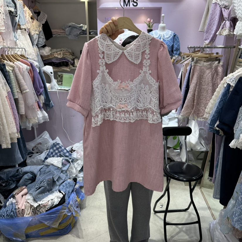 MS韓國東大門直郵女裝新品時尚職業人氣休閑26春夏連衣裙MS連衣裙圖色1