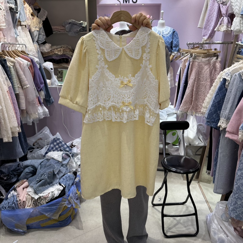 MS韓國東大門直郵女裝新品時尚職業人氣休閑26春夏連衣裙MS連衣裙圖色2