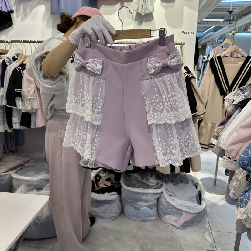 PAPA韓國直郵實拍女士新款職業人氣時尚26春夏熱賣休閑短褲PaPa/HALMADE短褲圖色2