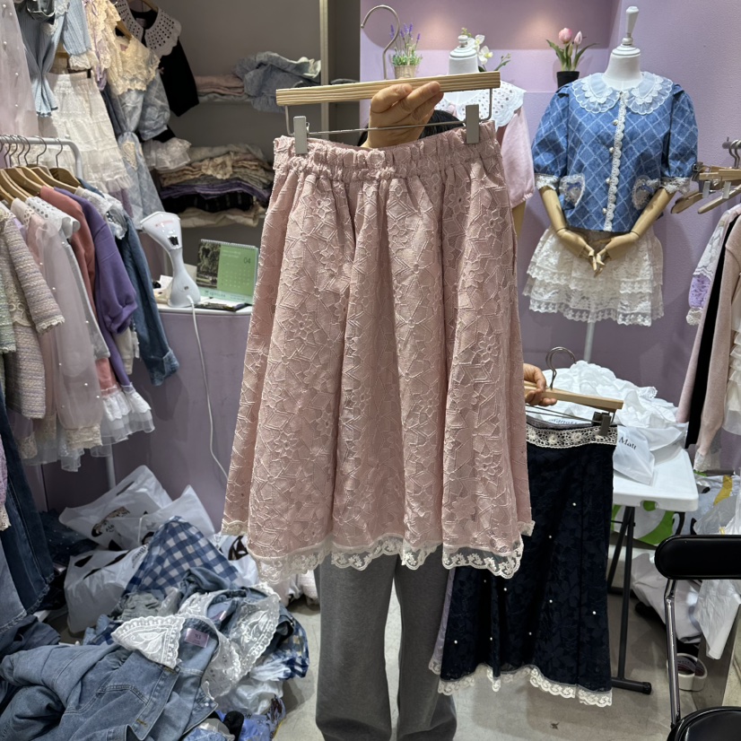 MS韓國直郵實拍女士新品熱賣休閑職業人氣26春夏半身裙中短裙MS半身裙/中短裙