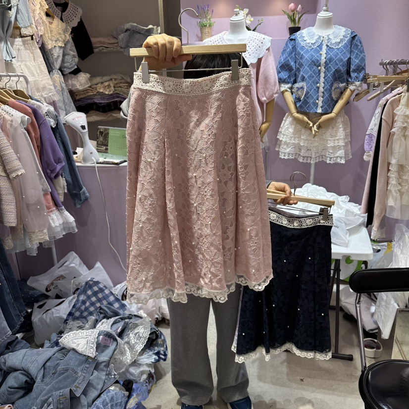 MS韓國直郵實拍女士新品熱賣休閑職業人氣26春夏半身裙中短裙MS半身裙/中短裙圖色1