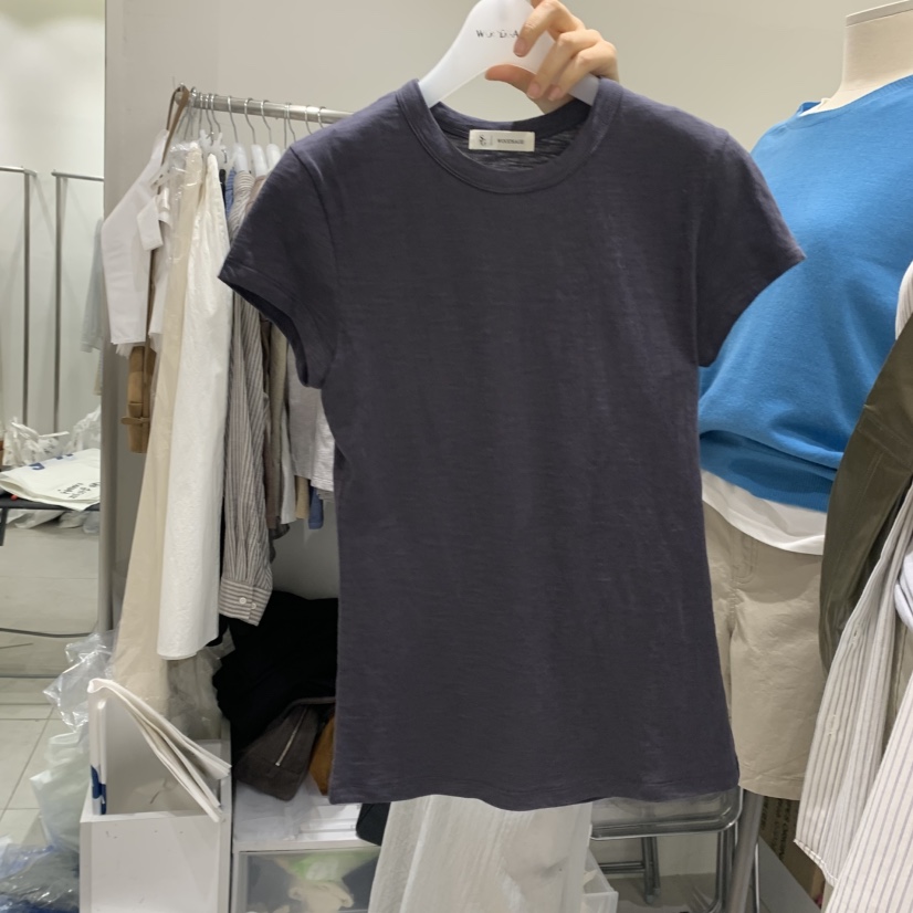 WOOD SAGE韓國東大門直郵女士新款26春夏推薦職業時尚T恤WOOD SAGET恤圖色7