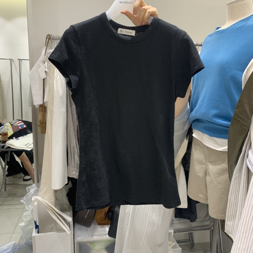 WOOD SAGE韓國東大門直郵女士新款26春夏推薦職業時尚T恤WOOD SAGET恤圖色8
