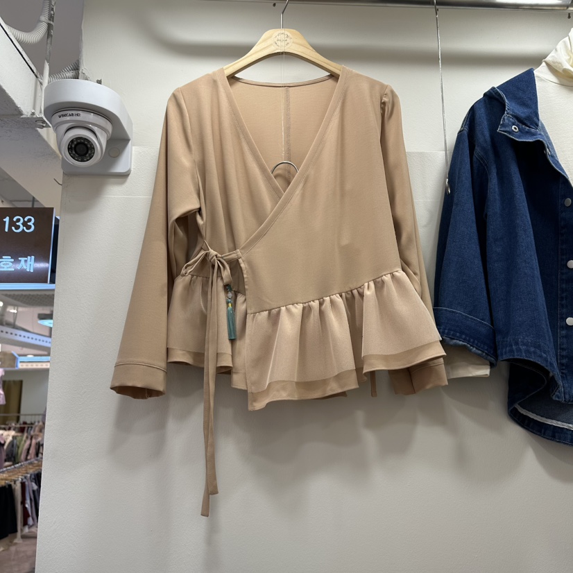 HOJAE韓國東大門直郵女裝新品人氣推薦26春夏休閑長袖T恤MID-LEVEL JUMP長袖T恤圖色1