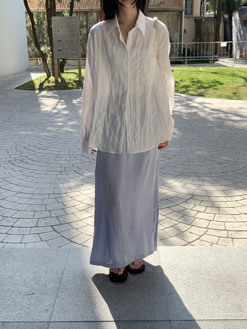 B_GARDER韓國東大門直郵女士新款職業人氣熱賣時尚長裙緞面B.GARDER長裙